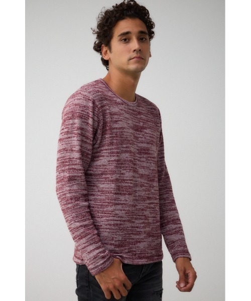 AZUL by moussy（アズールバイマウジー）の「起毛スラブ長袖トップス（Tシャツ/カットソー・メンズ・レッド系その他/ブルー系その他3/グレー系その他/ホワイト/ブラック・SMALL/MEDIUM/LARGE）」の18枚目の写真