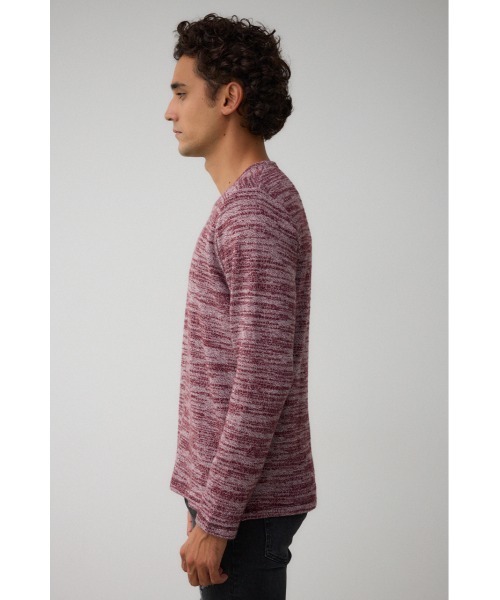 AZUL by moussy（アズールバイマウジー）の「起毛スラブ長袖トップス（Tシャツ/カットソー・メンズ・レッド系その他/ブルー系その他3/グレー系その他/ホワイト/ブラック・SMALL/MEDIUM/LARGE）」の21枚目の写真