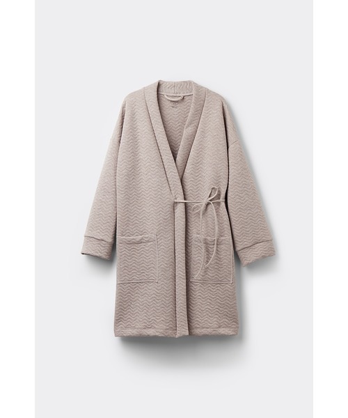 Intimissimi（インティミッシミ）の「Soft Chevron ナイトガウン（ガウン/バスローブ・レディース・アイボリー・M/L/S/M）」の4枚目の写真