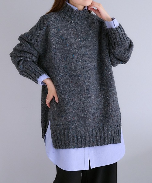 PUAL CE CIN（ピュアルセシン）の「コットンオックスチュニックシャツ（シャツ/ブラウス・レディース・オフホワイト/ブルー・FREE）」の21枚目の写真