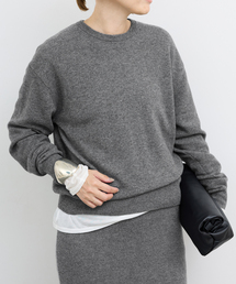 ドゥーズィエムクラス　CHARIE グレー　ロゴニット Deuxieme Classe（ドゥーズィエムクラス）｜ニット/セーター（グレー系