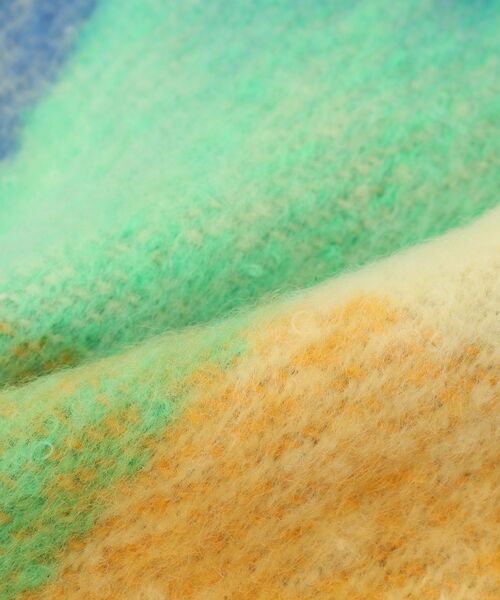 Green　Parks（グリーンパークス）の「ボリュームチェックマフラー（マフラー・レディース・ベージュ/グリーン/サックスブルー/ピンク・FREE）」の13枚目の写真