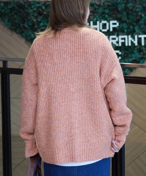 HONEYSUCKLE ROSE】ミックスニットカーディガン（カーディガン/ボレロ