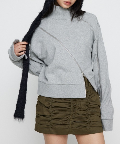 【セール】CURVE ZIP スウェット（スウェット）｜LAGUA GEM（ラグアジェム）