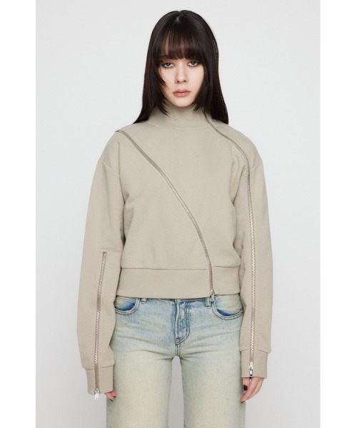 【セール】CURVE ZIP スウェット（スウェット）｜LAGUA GEM（ラグアジェム）