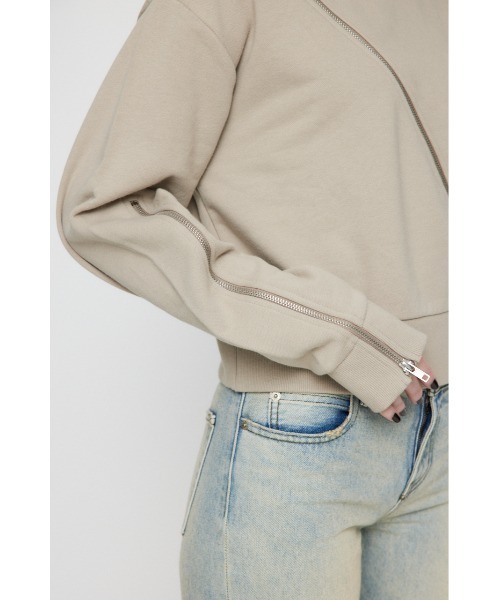 【セール】CURVE ZIP スウェット（スウェット）｜LAGUA GEM（ラグアジェム）