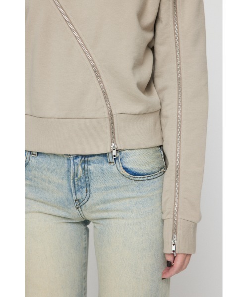 【セール】CURVE ZIP スウェット（スウェット）｜LAGUA GEM（ラグアジェム）