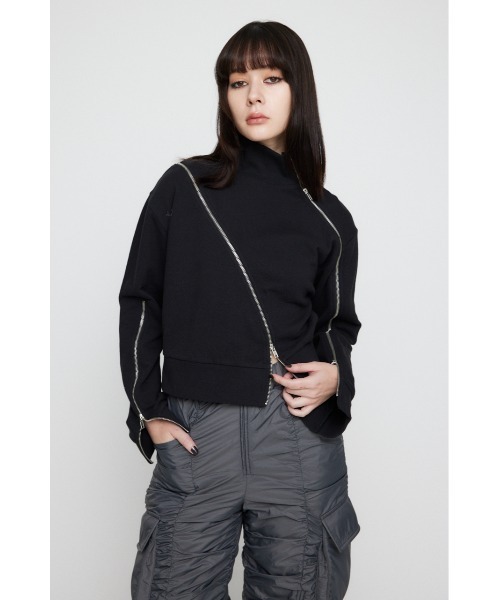 【セール】CURVE ZIP スウェット（スウェット）｜LAGUA GEM（ラグアジェム）