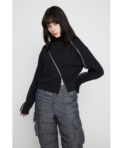 【セール】CURVE ZIP スウェット（スウェット）｜LAGUA GEM（ラグアジェム）