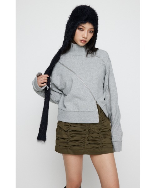 【セール】CURVE ZIP スウェット（スウェット）｜LAGUA GEM（ラグアジェム）