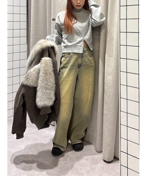 【セール】CURVE ZIP スウェット（スウェット）｜LAGUA GEM（ラグアジェム）