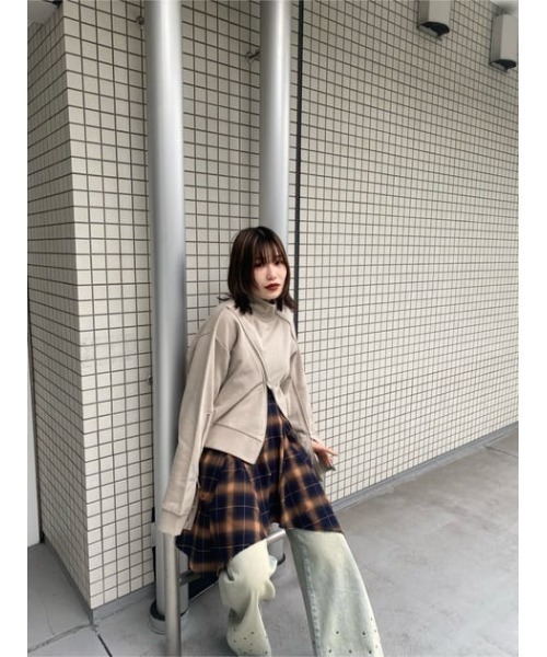 【セール】CURVE ZIP スウェット（スウェット）｜LAGUA GEM（ラグアジェム）