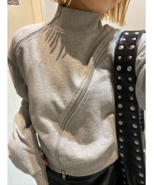 【セール】CURVE ZIP スウェット（スウェット）｜LAGUA GEM（ラグアジェム）