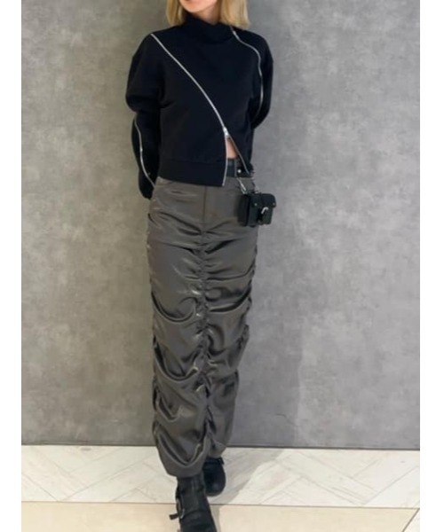 【セール】CURVE ZIP スウェット（スウェット）｜LAGUA GEM（ラグアジェム）