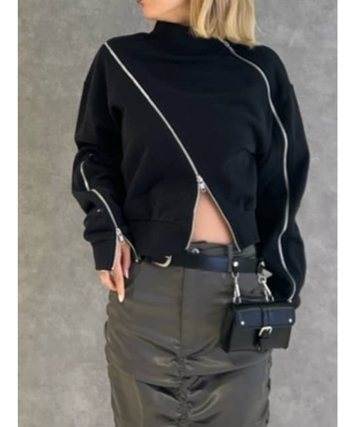 【セール】CURVE ZIP スウェット（スウェット）｜LAGUA GEM（ラグアジェム）