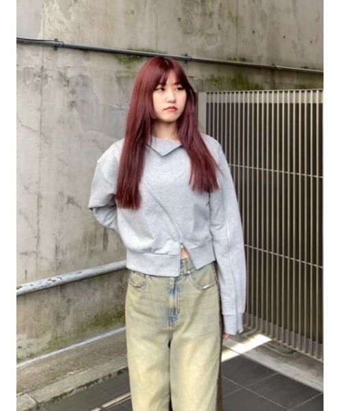 【セール】CURVE ZIP スウェット（スウェット）｜LAGUA GEM（ラグアジェム）