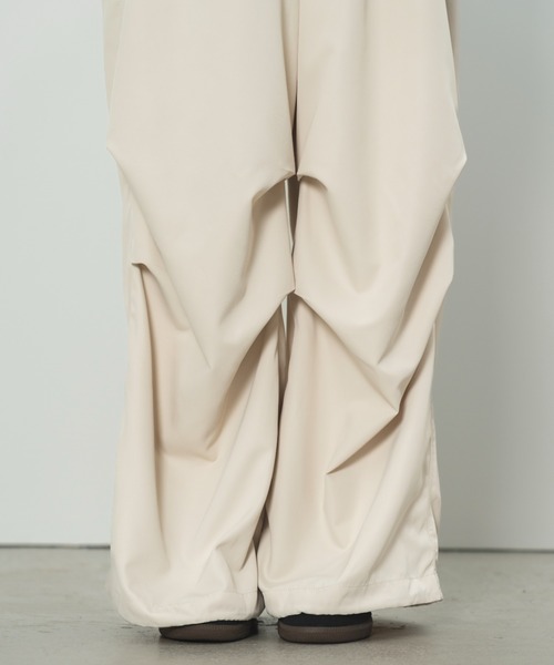 パンツ SENEE tuck loose parachute pants セール】tuck loose parachute pants（タックルーズパラシュート