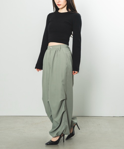 セール】tuck loose parachute pants（タックルーズパラシュート