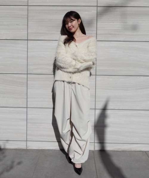 パンツ SENEE tuck loose parachute pants セール】tuck loose parachute pants（タックルーズパラシュート