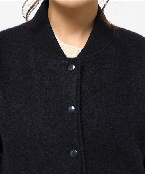 CIAOPANIC TYPY（チャオパニックティピー）の「スライバー配色アワードジャケット（ブルゾン・レディース・キャメル/オリーブ/ネイビー・SMALL/MEDIUM）」の12枚目の写真