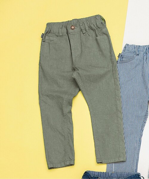 BREEZE（ブリーズ）の「【ジュニア対応】すぽ軽テーパードパンツ（その他パンツ・キッズ・ネイビー/パープル/その他10/ブラック/カーキ・150/160/110/120/100/140/90/130）」の2枚目の写真