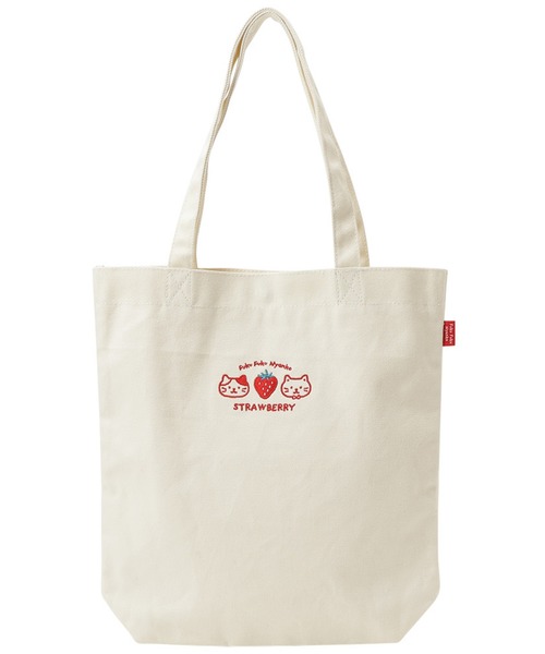 JEANS MATE(ジーンズメイト)の「【HAPiNS/ハピンズ】イチゴキャンバストートバッグ(トートバッグ・レディース・グレー/アイボリー・ONE SIZE)」の16枚目の写真
