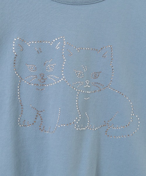 Candy Stripper（キャンディストリッパー）の「RHINESTONE BABYS Tシャツ（Tシャツ/カットソー・レディース・ライトブルー/ピンク/オフホワイト・FREE）」の15枚目の写真