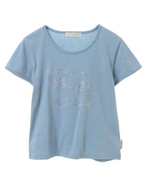 Candy Stripper（キャンディストリッパー）の「RHINESTONE BABYS Tシャツ（Tシャツ/カットソー・レディース・ライトブルー/ピンク/オフホワイト・FREE）」の10枚目の写真