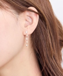 パールMIX4つ花ピアス