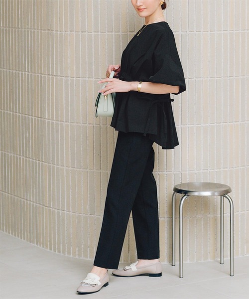 UR'S（ユアーズ）の「ハイウエストスリムパンツ（その他パンツ・レディース・ネイビー/ホワイト/ライトグリーン/ライトピンク/ブラック・L/M/S/XS）」の15枚目の写真