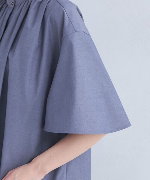 green label relaxing（グリーンレーベルリラクシング）の「バックフレア― ギャザー ブラウス（シャツ/ブラウス・レディース・ホワイト/ベージュ/ネイビー/その他1・FREE）」の22枚目の写真