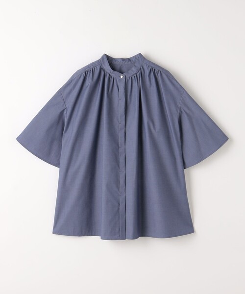 green label relaxing バックフレア― ギャザー ブラウス セール】バックフレア― ギャザー ブラウス（シャツ/ブラウス
