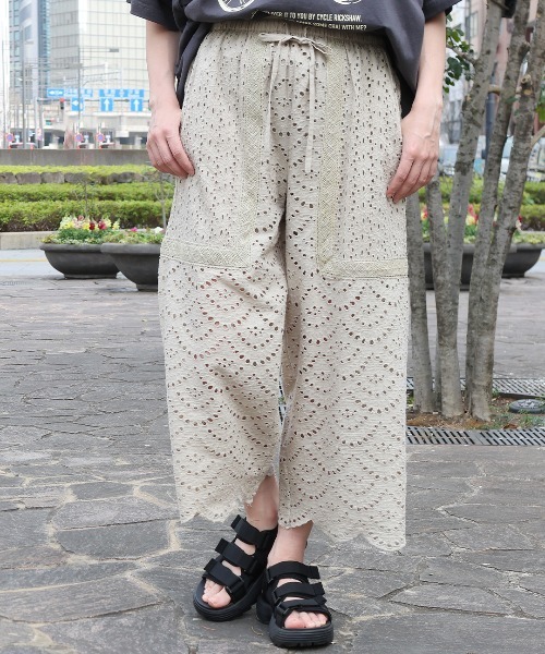 チチカカ(チチカカ)の「Shanti Shanti リカーモパンツ【WEB限定】(その他パンツ・レディース・ブルー/チャコールグレー/オリーブ・FREE)」の3枚目の写真