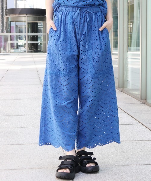 チチカカ(チチカカ)の「Shanti Shanti リカーモパンツ【WEB限定】(その他パンツ・レディース・ブルー/チャコールグレー/オリーブ・FREE)」の1枚目の写真