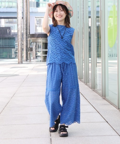 チチカカ(チチカカ)の「Shanti Shanti リカーモパンツ【WEB限定】(その他パンツ・レディース・ブルー/チャコールグレー/オリーブ・FREE)」の6枚目の写真