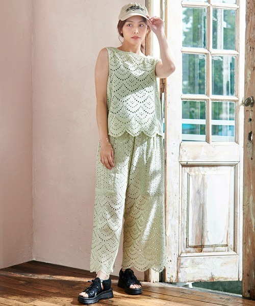 チチカカ(チチカカ)の「Shanti Shanti リカーモパンツ【WEB限定】(その他パンツ・レディース・ブルー/チャコールグレー/オリーブ・FREE)」の9枚目の写真