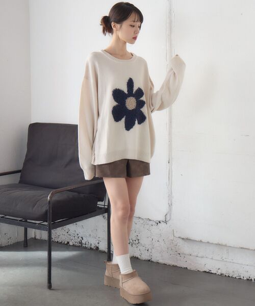セール】ループ刺繍フラワーニット（ニット/セーター）｜RETRO