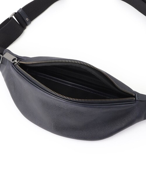 美品✨EPOCA UOMO　エポカウォモ　ボディバッグ　レザー　ブラウン　メンズ セール】クロスボディバッグ（ボディバッグ/ウエストポーチ