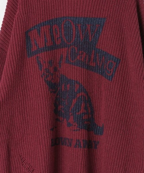 PBLIM（ページボーイリム）の「《UNISEX》ダメージキャットニット（ニット/セーター・レディース・グレー/オフホワイト/ブルー/ボルドー・FREE）」の6枚目の写真