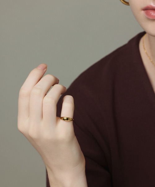 CENE（セネ）の「【CENE】セネ/プランプピンキーリング（リング・レディース・ゴールド/シルバー・#3/#5）」の8枚目の写真