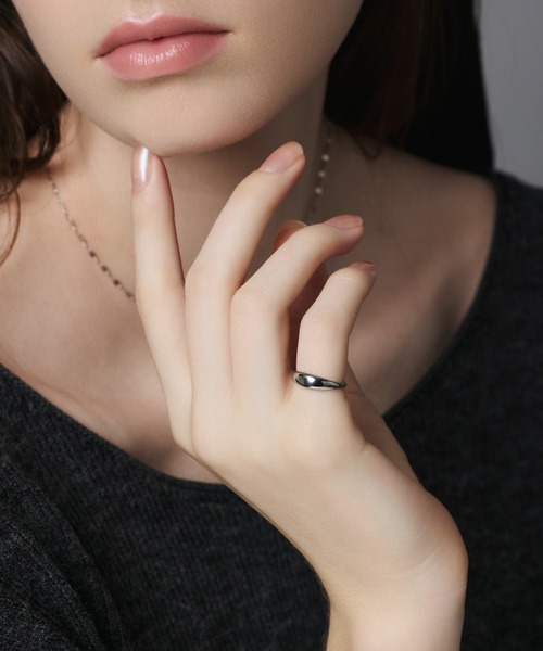 CENE（セネ）の「【CENE】セネ/プランプピンキーリング（リング・レディース・ゴールド/シルバー・#3/#5）」の3枚目の写真