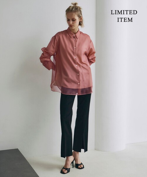 ICB(アイシービー)の「【WEB限定・洗える】キュプラハイパワーストレッチ セミフレアパンツ(その他パンツ・レディース・アイボリー系/ブラック系・42/44/46)」の19枚目の写真