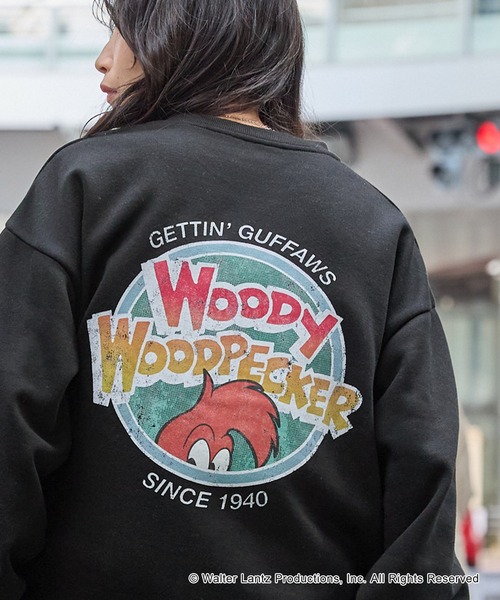 MONO-MART（モノマート）の「【UNIVERSAL×ゆうこん家のパークガイド】ヴィンテージライクビッグスウェット（スウェット・レディース・ブラック/グレイッシュベージュ/ブラック系/ダークネイビー・M/L）」の15枚目の写真