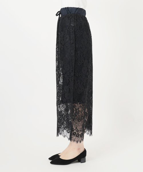 VERMEIL par iena 総レーススカート 黒 レディース Size36 セール】リバーレーススカート（スカート）｜VERMEIL par iena