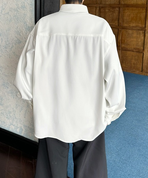 FVLMEN(フルメン)の「【FVLMEN】flower stone crazy big shirt/フラワー ストーン クレイジー ビッグ シャツ(シャツ/ブラウス・メンズ・ブラック/ホワイト×ブラック/ホワイト・FREE)」の8枚目の写真