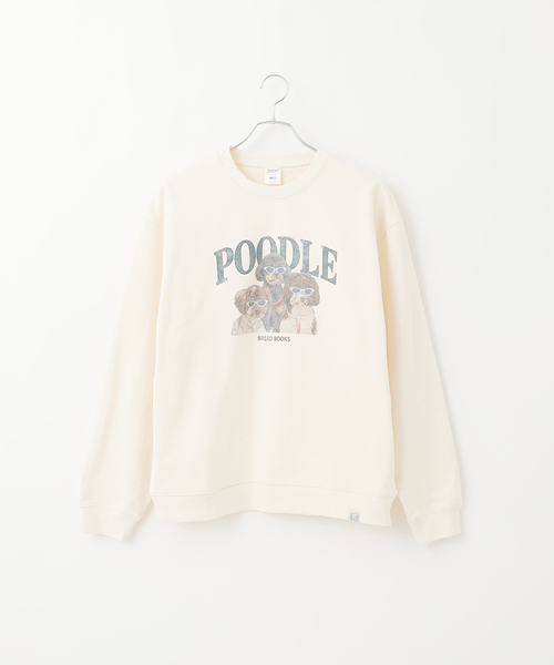 B.C STOCK（ベーセーストック）の「ドッグ柄 アソートクルーネックスウェット（スウェット・メンズ・グレー/チャコールグレー/ホワイト/アイボリー/ライトグレー・MEDIUM/LARGE）」の2枚目の写真