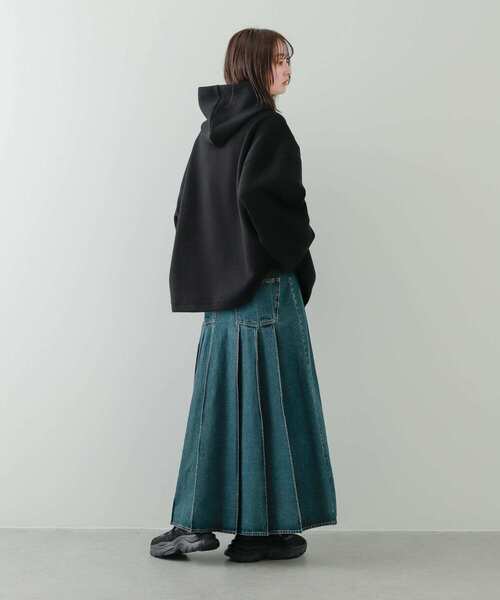 SENSE OF PLACE by URBAN RESEARCH（センスオブプレイスバイアーバンリサーチ）の「コクーンフォルムZIPパーカー（パーカー・レディース・ブラック/アイボリー/ネイビー・ONE）」の19枚目の写真