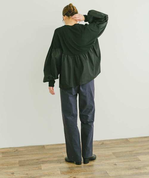 ITEMS URBANRESEARCH（アイテムズ アーバンリサーチ）の「ベーシックコットンパンツ（その他パンツ・レディース・ネイビー/ベージュ/カーキ・FREE）」の16枚目の写真