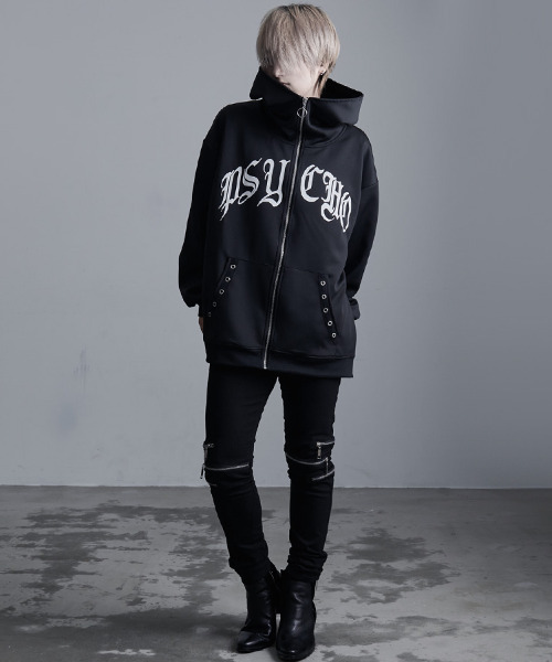 SILVER BULLET（シルバーバレット）の「『PSYCHO NATION/サイコネーション』ラインストーンボリュームネックブルゾン（ブルゾン・レディース・ブラック・L/M）」の12枚目の写真