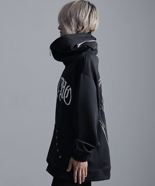 SILVER BULLET（シルバーバレット）の「『PSYCHO NATION/サイコネーション』ラインストーンボリュームネックブルゾン（ブルゾン・レディース・ブラック・L/M）」の14枚目の写真